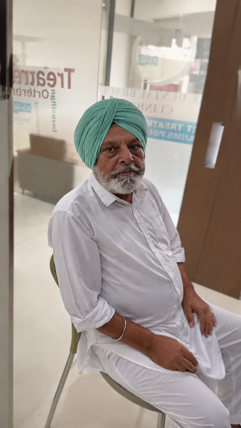 Maxillary Obturator — The DentalBrace Clinic Bathinda Maxillary obturator prosthesis treatment result at The DentalBrace Clinic Bathinda — patient Surinder S. showing improved quality of life after specialized prosthodontic rehabilitation by Dr. Ritu Saneja Gold Medalist Prosthodontist, best prosthodontist in Bathinda Punjab India